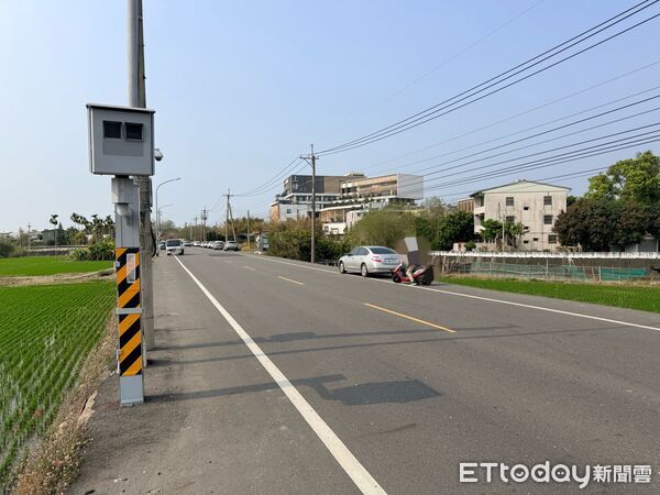 ▲▼             南投縣南投市東閔路1.35公里固定式測速重啟。（圖／記者高堂堯翻攝）