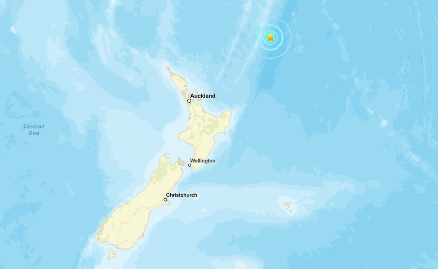 快訊/紐西蘭外海發生6.0極淺層地震