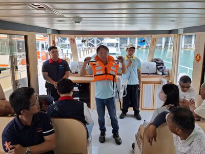 航港局舉辦日月潭航安講習及演練　確維航行安全