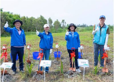 萬海攜手林業保育署台中分署植樹　打造海岸生物多樣性棲地
