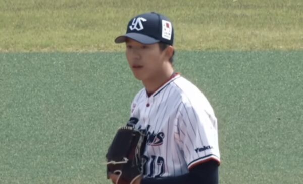 ▲徐翔聖中繼2局無失分、飆出2次三振，最快球速149公里，本季二軍出賽防禦率仍維持0。            。（圖／截自brossports_official）