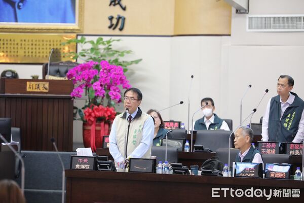 ▲台南市議會第4屆第7次定期會開幕，市長率局處首長列席。（記者林東良翻攝，下同）