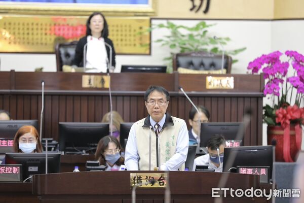▲台南市議會第4屆第7次定期會開幕，市長率局處首長列席。（記者林東良翻攝，下同）