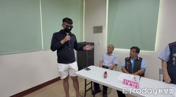 ▲▼ 林一民遭攻擊 。（圖／記者游瓊華翻攝）