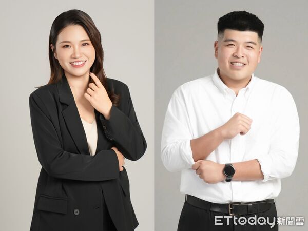 ▲▼高市府2新任發言人符瑋玲（左）、宋祥岳（右），最年輕27歲，目標「貼近青年世代」 。（圖／記者賴文萱翻攝）