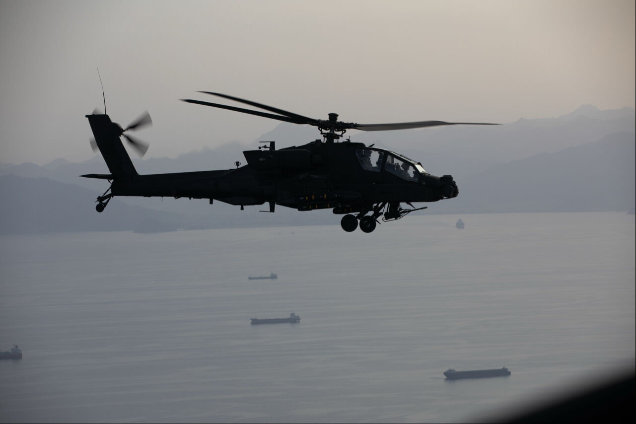 ▲▼ AH-64阿帕契直升機 。（圖／翻攝自X@CENTCOM）