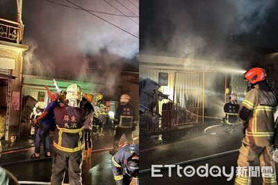 屏東平房深夜火警「全面燃燒」！一女困屋內成焦屍