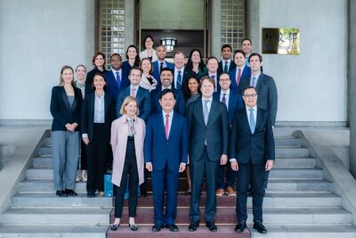 接待美智庫訪團　林佳龍盼深化台美菲供應鏈與產業合作