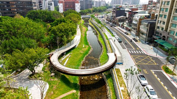 ▲磺港溪再造工程完工。（圖／翻攝自台北市工務局）