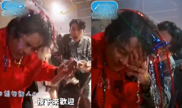 ▲▼黃偉晉失誤拉炮射到楊銘威。（圖／翻攝自TVBS）