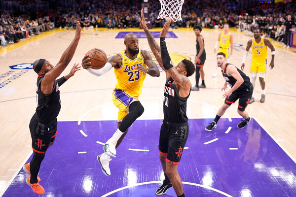 ▲洛杉磯湖人詹姆斯（LeBron James）。（圖／達志影像／美聯社）