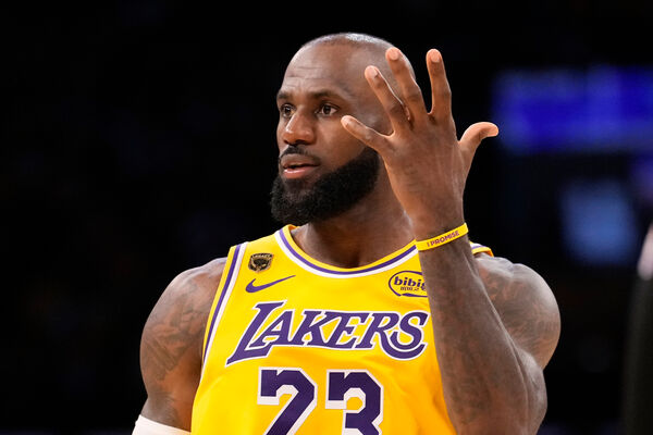 ▲洛杉磯湖人詹姆斯（LeBron James）。（圖／達志影像／美聯社）