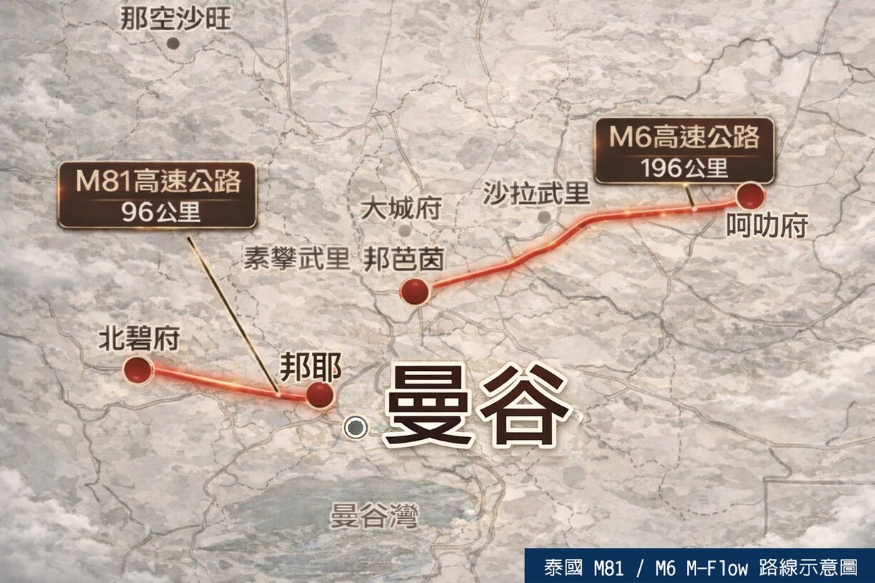 ▲▼遠通電收,ETC,泰國,BGSR,公路,電子收費,曼谷。（圖／業者提供）