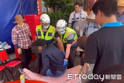 彰化高溫30度！婦人追大甲媽3小時癱軟險昏厥　緊急送醫救治