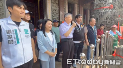 雲林藍白合有譜？柯文哲同框張嘉郡　致詞喊：未來新縣長