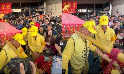 爐主阿公住院不能走！白沙屯媽祖回程「大轉彎」衝醫院探望