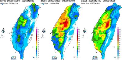 全台變色「紅爆雷雨彈」下周2段變天　鄭明典：大片紫特徵出現