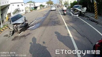 快訊／台中石岡車禍！駕駛迴轉與直行車碰撞釀3車事故　2人送醫
