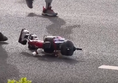 影／機器人也愛看熱鬧？　小鼻嘎「仆街」 路過選手吃瓜看戲