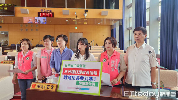 ▲市議員質詢中女中議題。（圖／記者游瓊華翻攝）