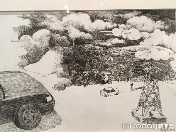 ▲「十年前素描本」封面被當貓抓板　兇手永遠留在畫中：惹網淚目。（圖／藝術工作者林晉弘提供，請勿隨意翻拍，以免侵權。）
