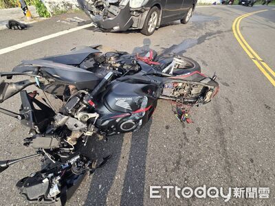 嘉義台3線重機過彎失控撞對向車　騎士噴飛重摔亡！影片曝光