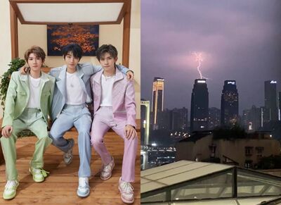 TFBOYS公司惹火粉絲！剛割完韭菜「總部就被雷劈」　雷擊畫面衝熱搜