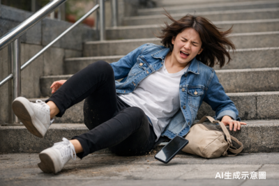 腰椎瞬間爆裂！　25歲女下樓梯滑手機…慘踩空致「下肢癱瘓」