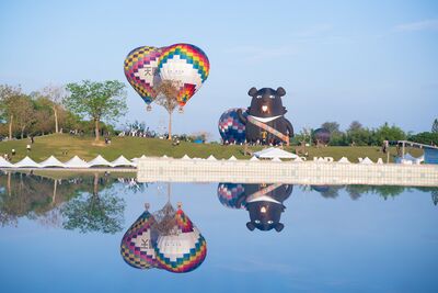 台南本周末限定熱氣球光雕、繫留體驗
