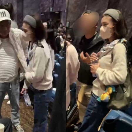 鷹眼閃鏡頭1／朱海君躲媒體緊牽「護花使者」　現身電影院與老友熱聊