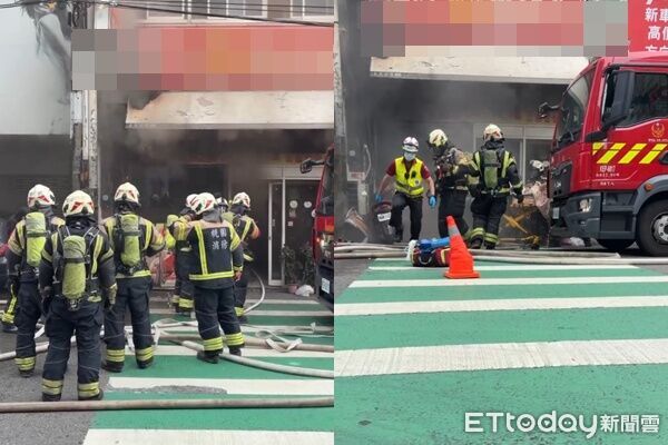 ▲▼ 桃園某燒臘餐廳發生火警，62歲男子送醫不治。（圖／記者沈繼昌翻攝，下同）