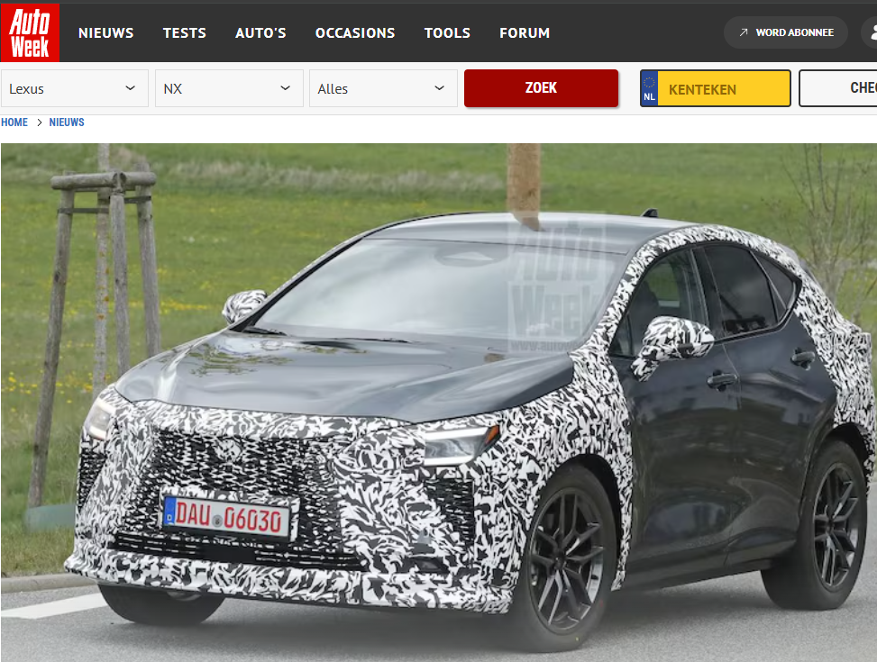▲改款新LEXUS NX首度被捕獲！（圖／翻攝自《autoweek》）