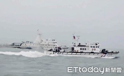 中國海警船再闖金門水域！　海巡1對1併航監控強勢驅離