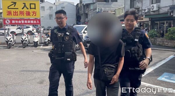 ▲▼樹林冰店及手搖飲店家遭熊貓外送員詐領餐點，警方循線帶回涉案王姓外送員             。（圖／記者陳以昇翻攝）