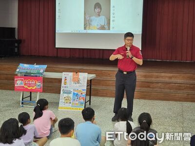 從小學會保命！　南消進苓和國小教「1216逃生原則」強化防災力