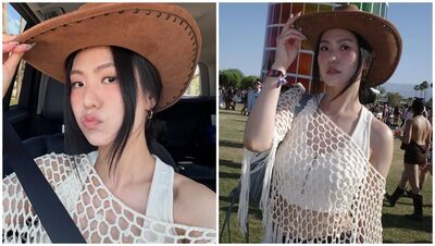 金曲歌后「上衣整件都是洞」Coachella穿超辣！中空現身⋯美腿全被拍