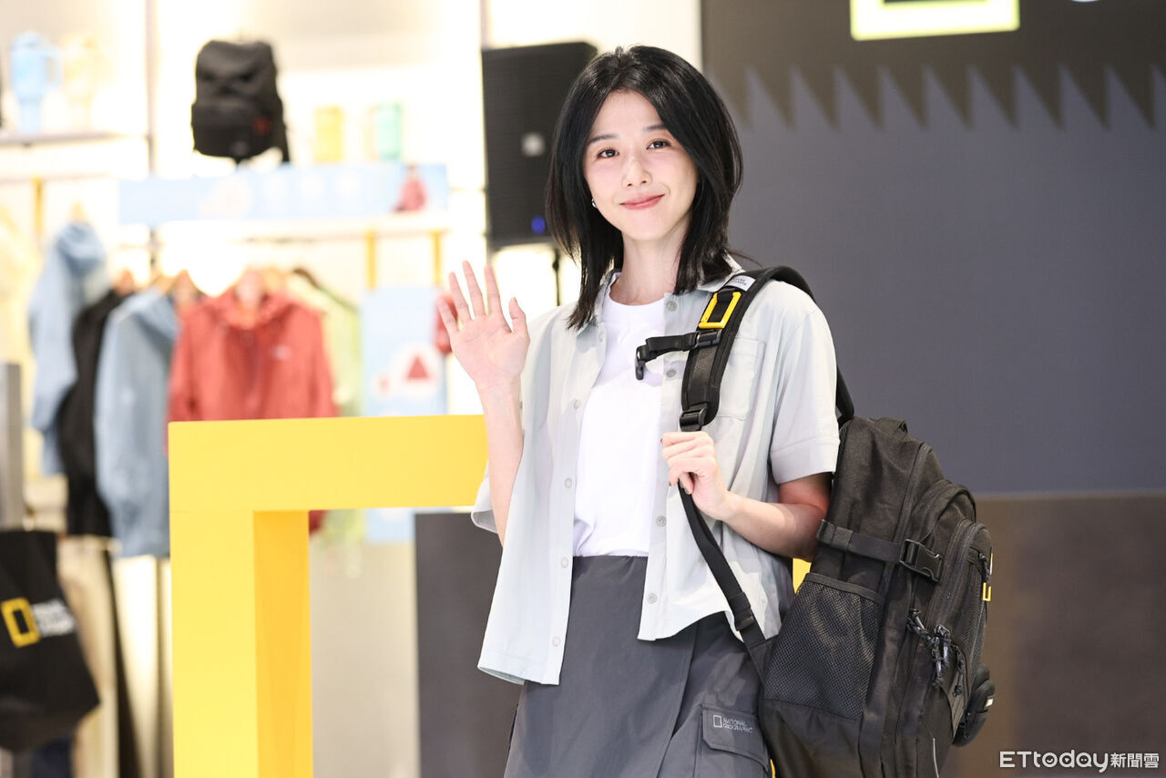 ▲邵雨薇出席國家地理品牌活動。（圖／記者林敬旻攝）
