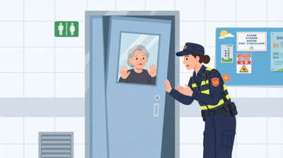 去公廁竟變密室逃脫！婦遭脫落門軌反鎖　女警隔門喊話神救援
