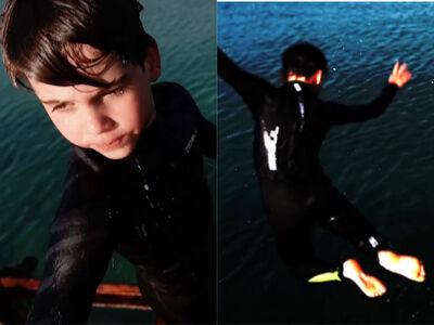 路易王子跳水慶8歲生日　打板球、挖沙享受度假時光