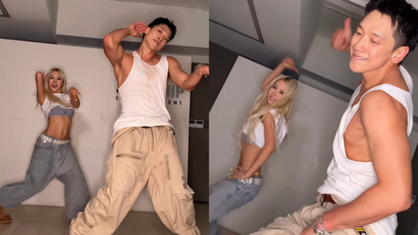 ▲▼Rain與小17歲多榮合作　韓網驚呼：視線全在他身上。（圖／翻攝自多榮IG）