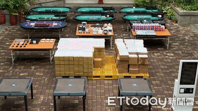 桌遊館暗藏職業賭場！金門警連破2處逮32人　還抄出空氣槍