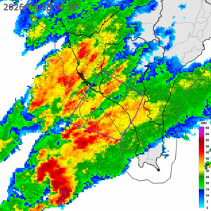 快訊／2縣市凌晨大雷雨狂轟　警戒範圍曝