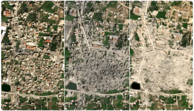 以軍把「黎巴嫩村莊」夷為平地！　CNN曝衛星影像恐怖對比