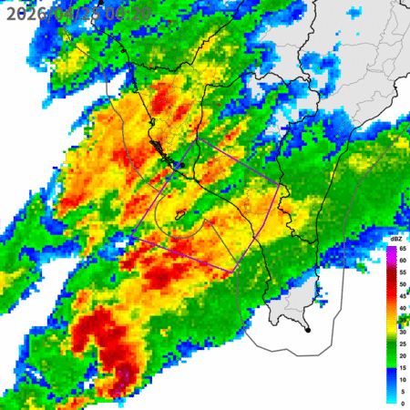 快訊／2縣市凌晨大雷雨狂轟　警戒範圍曝
