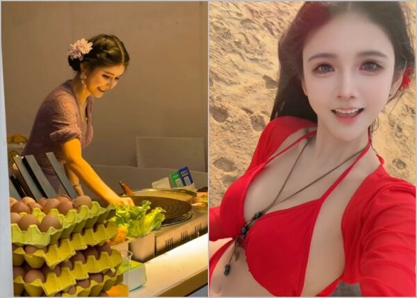 ▲▼網紅狗頭蘿莉（夏凱旋）曾遭前男友外流私密影像報復，對方已被判刑。經歷低潮後，她擺攤維生。（圖／翻攝自微博／我是狗頭蘿莉）