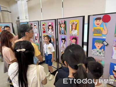 穿越童畫門！台南麻豆177名學子展820件作品　少年創作靈魂全開