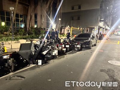 「喪屍」上路闖禍！休旅失控猛撞12機車　扣車、吊照+2罪送辦