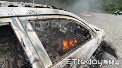 台東卑南溪河床道路驚傳火燒車　7旬翁臉、腿灼傷送醫