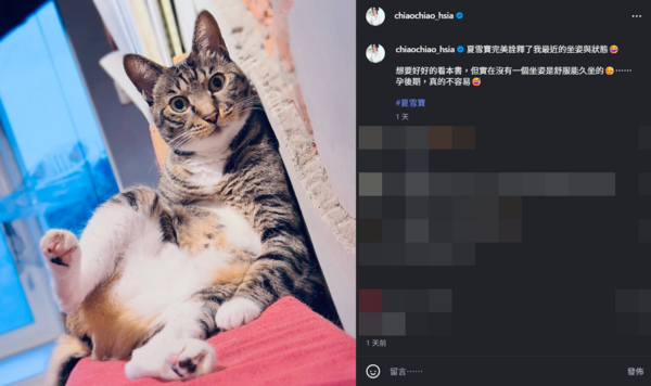 ▲▼夏于喬。（圖／翻攝自Instagram／chiaochiao_hsia）