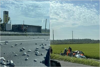 快訊／嘉義東石台82線嚴重車禍！聯結車與自小客碰撞　傷亡不明